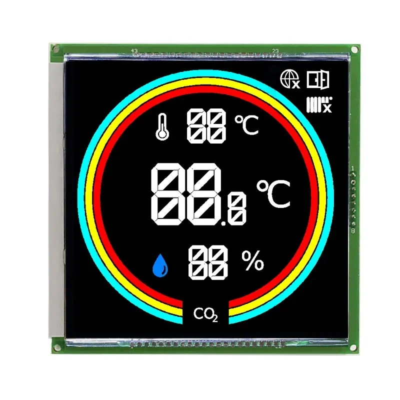 Module LCD à affichage négatif personnalisé à 7 segments VA